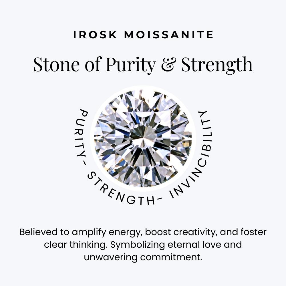 Moissanite stones exhibit exceptional brilliance and durability, making them a captivating choice for sparkling jewellery pieces.