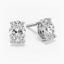 oval cut moissanite studs