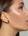 teardrop sapphire earrings