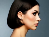 model video for aquamarine earrings pear shape