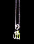 Irosk® Pear-Shaped Peridot Pendant Necklace – Sterling Silver