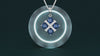 Sapphire pendant necklace with glow on sides as irosk  hero video