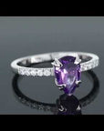 pear amethyst ring video