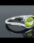 Video showcasing the Peridot Jewellery Bezel Set Ring in Sterling Silver