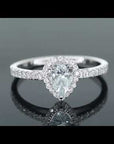 360 degree view of aquamarine ring