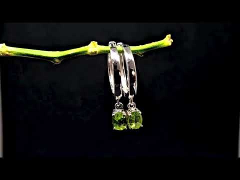 peridot hoops
