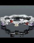 Galaxy Gleam Ring Rainbow Gemstones