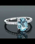 topaz oval cut ring video