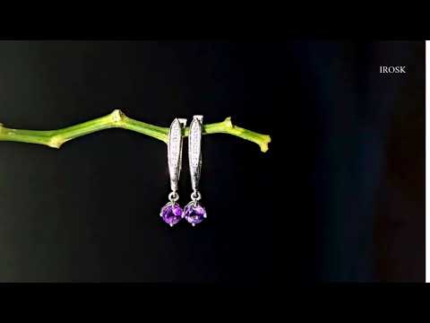 video of amethyst hoops
