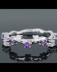 Galaxy Gleam Ring Amethyst