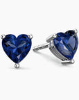 heart sapphire earrings