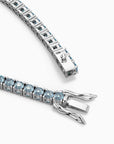 Sky Blue Topaz Tennis Bracelet in Sterling Silver – Irosk ®