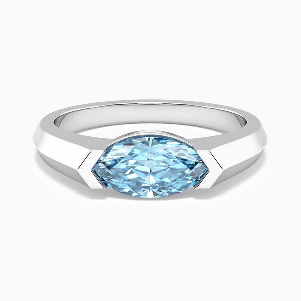 marquise cut topaz ring in sterling silver