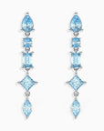 Topaz Aura Drop Earrings in 925 Silver Irosk Australia ®