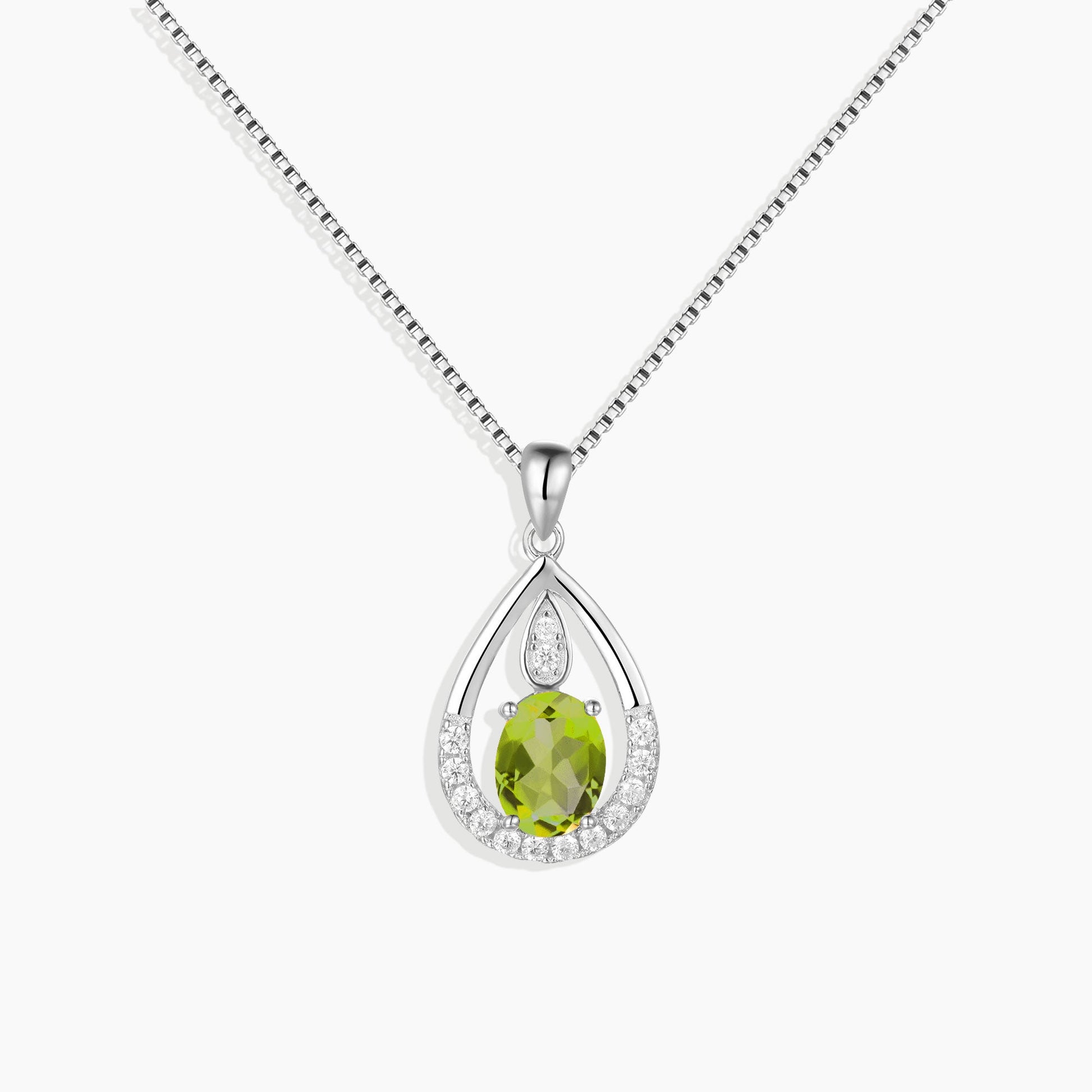 Front View: Peridot Drop Pendant by Irosk