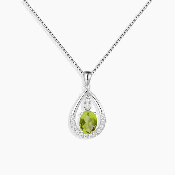 Front View: Peridot Drop Pendant by Irosk