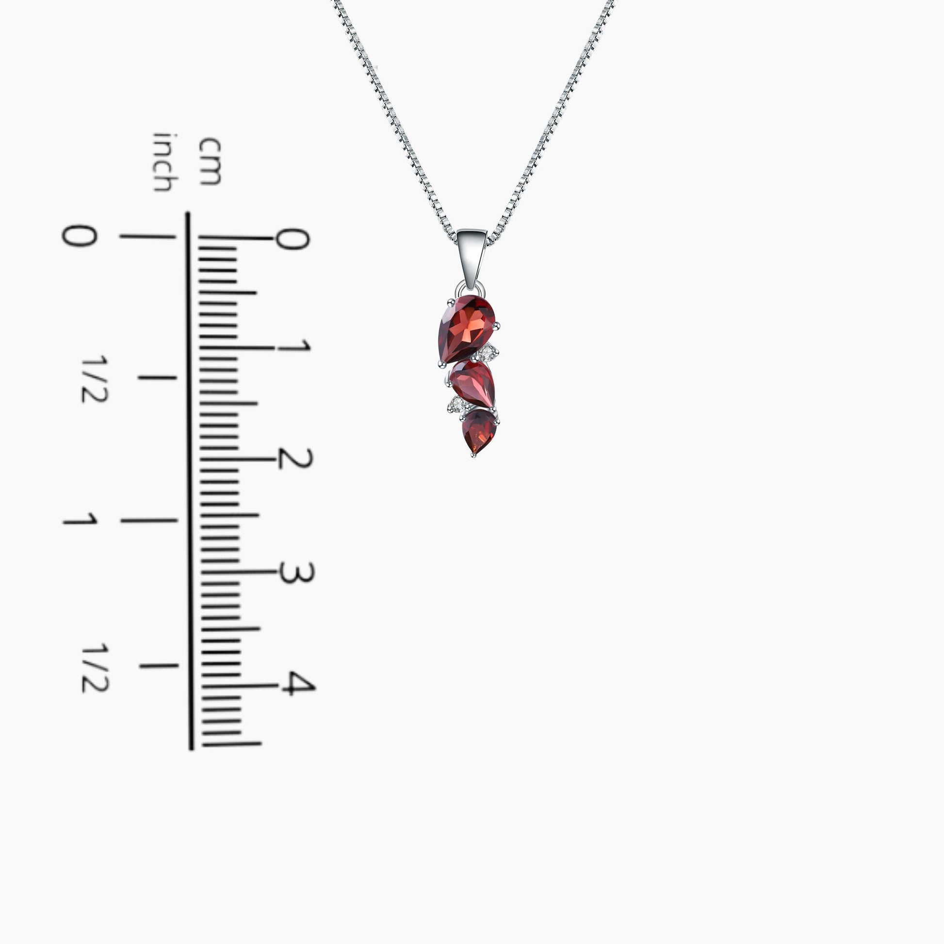 Garnet Venus Necklace - Scale 
