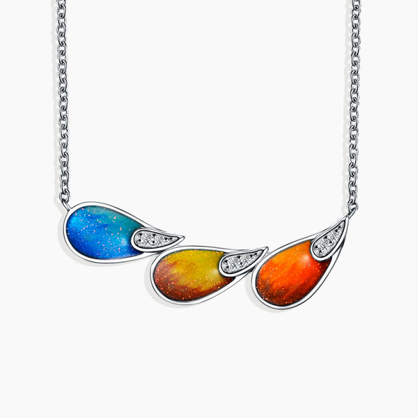 Front View of Bird of Paradise Necklace
