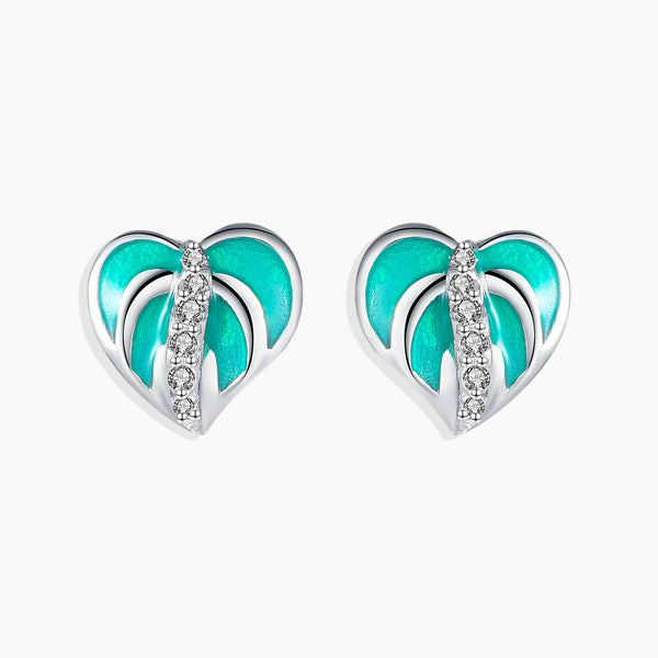 Front View of Turquoise Gracious Stud Earrings