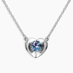 Alexandrite Heart Pendant Necklace in Sterling Silver - Irosk Australia®